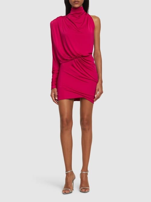 Alexandre Vauthier: Short Dress with High Neckline