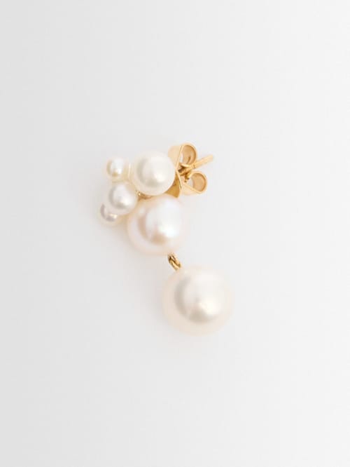Sophie Bille Brahe: Bisou Perle 14kt金&珍珠单耳环