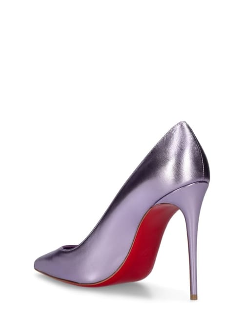 Christian Louboutin: 100毫米Kate层压亮面皮革高跟鞋