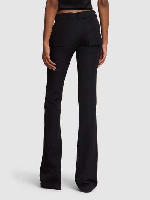 Balmain: 羊毛喇叭裤