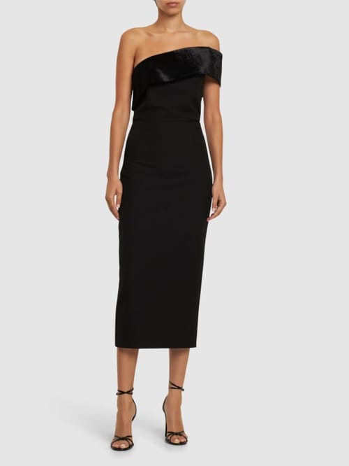 Roland Mouret: Midikleid mit asymmetrischem Ausschnitt
