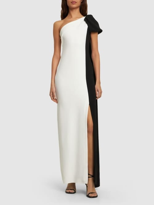 Roland Mouret: Abito lungo monospalla drappeggiato