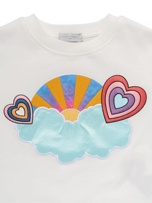 Stella McCartney Kids: Cotton crewneck sweatshirt