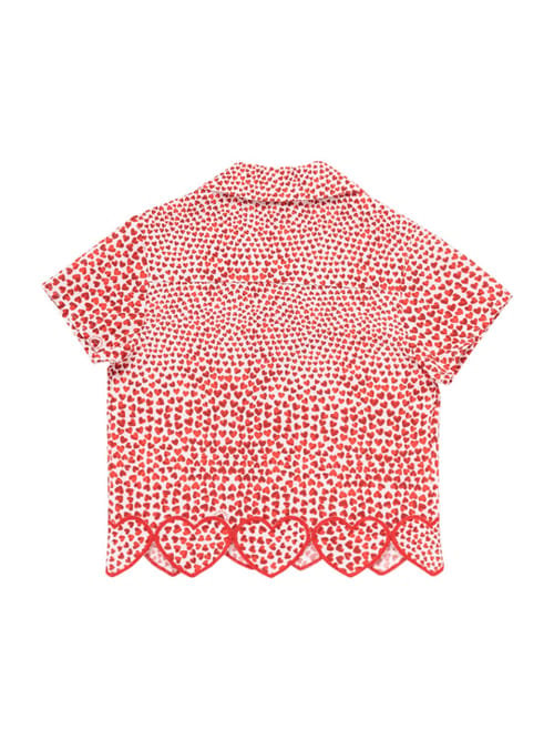 Stella McCartney Kids: Cotton voile AOP shirt