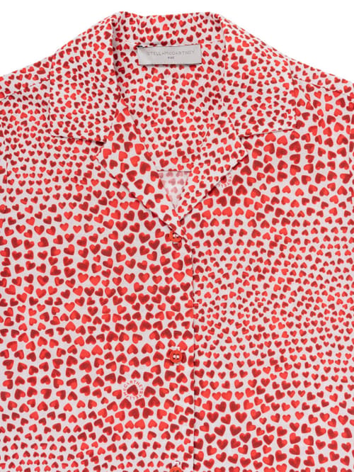 Stella McCartney Kids: Cotton voile AOP shirt