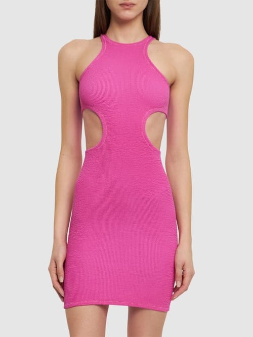 Reina Olga: Miniabito stretch con cut-out