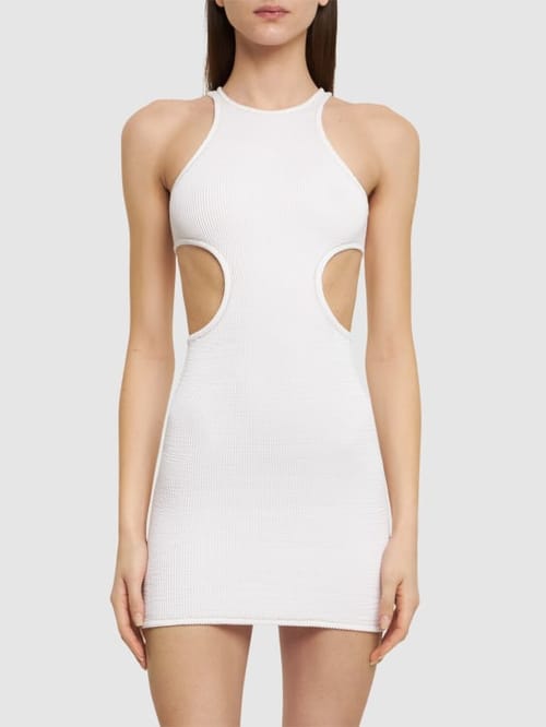 Reina Olga: Miniabito stretch con cut-out