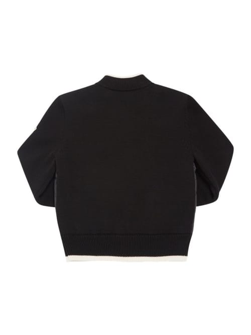 Moncler: Cardigan in piumino e cotone