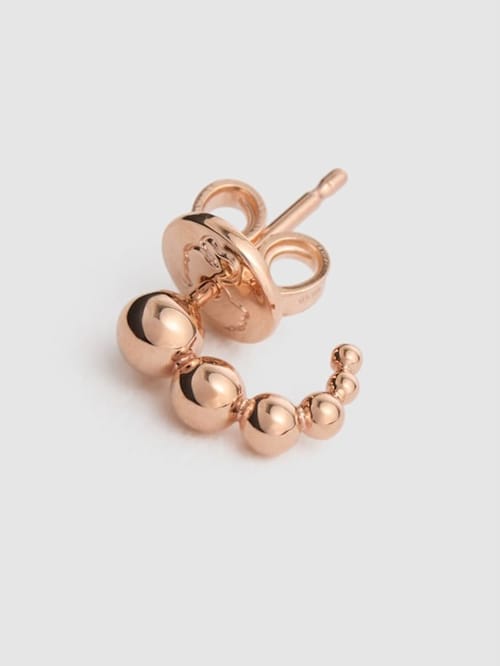 DoDo: 9kt玫瑰金Bollicine单耳环