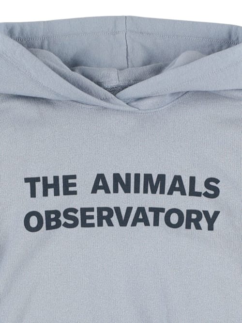 The Animals Observatory: 印花棉质连帽卫衣