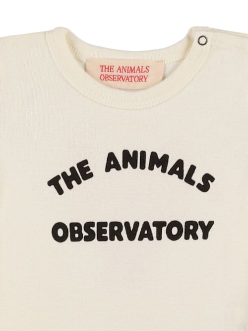 The Animals Observatory: 棉质平纹针织连体衣2件套装