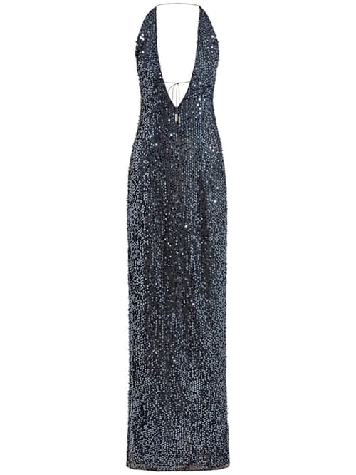 16arlington: Sequin halterneck maxi dress
