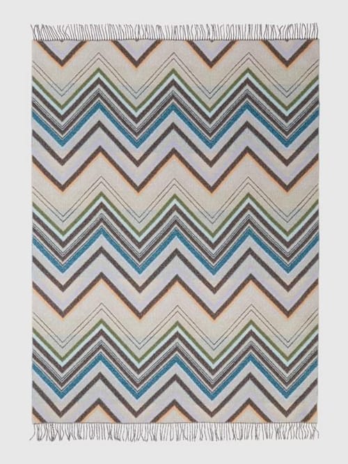 Missoni Home: Chevron流苏毯子