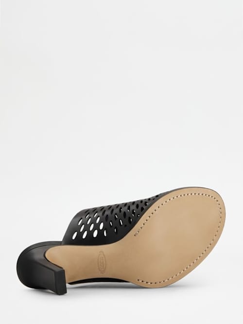 Tod's: 75毫米皮革穆勒鞋