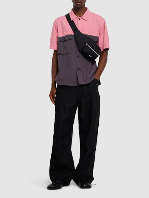 Sacai: 棉质斜纹裤子