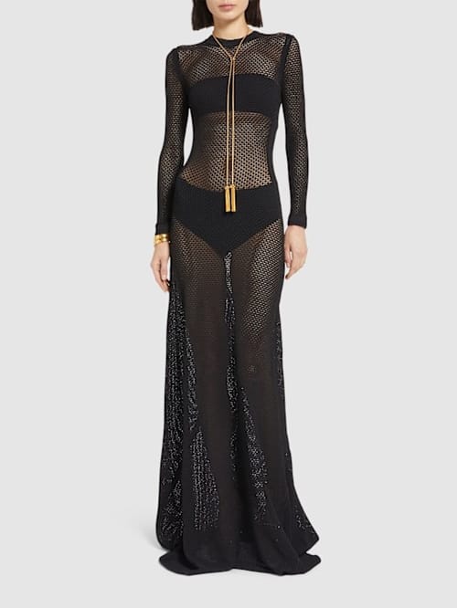 Tom Ford: Open-knit long dress