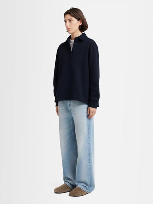 Annagreta: Florence棉质polo领卫衣