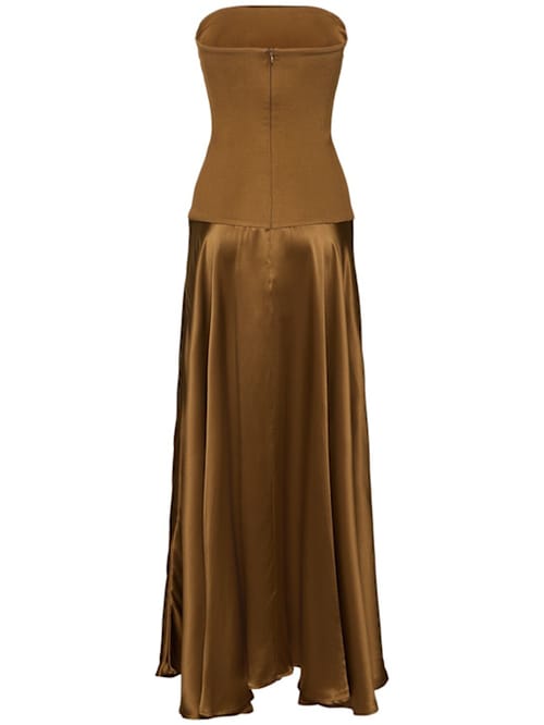 ESSE Studios: Strapless satin maxi dress