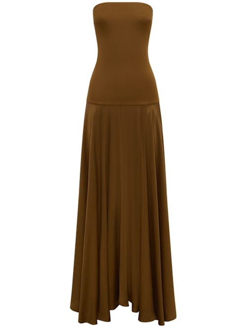 ESSE Studios: Strapless satin maxi dress