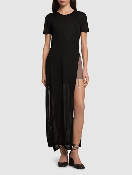 Lemaire: Jersey maxi dress with slit
