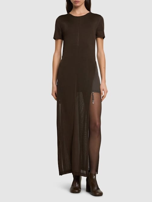 Lemaire: Jersey maxi dress with slit
