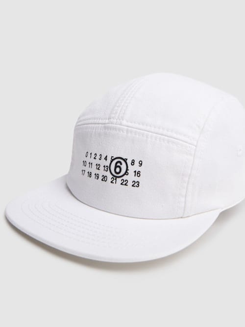 MM6 Maison Margiela: 印花棉质帆布棒球帽