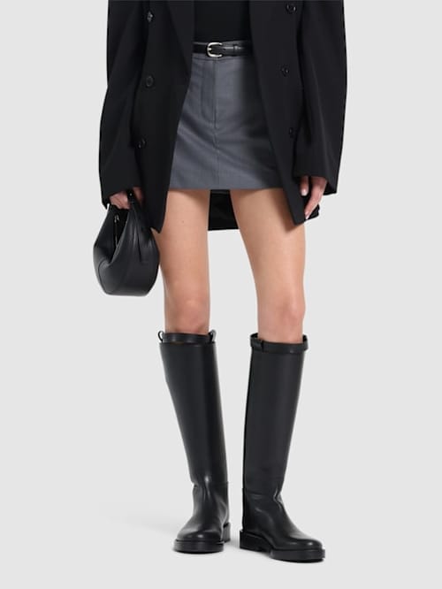 Ann Demeulemeester: 带带扣的膝高靴