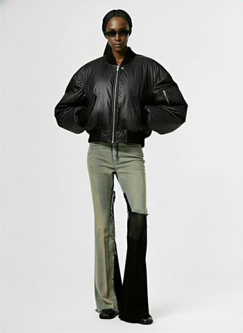 Rick Owens: 短款羽绒夹克，带拉链