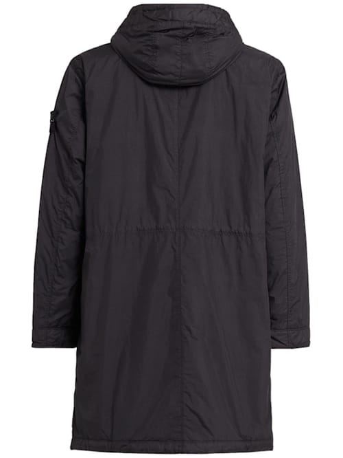 Stone Island: Parka in nylon con cappuccio