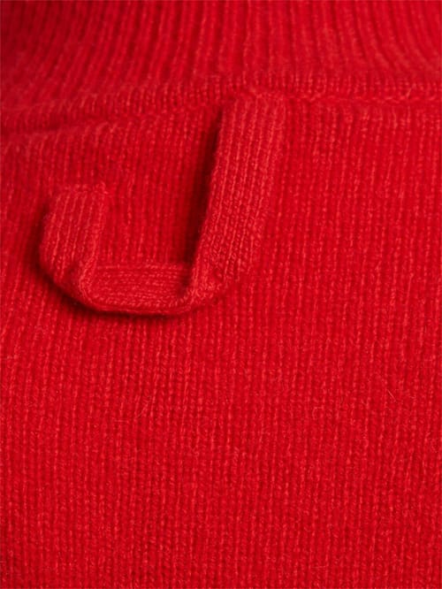 Jacquemus: Strickminikleid aus Wolle mit Stehkragen