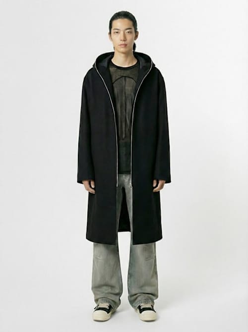 Rick Owens: 吉姆连帽羊毛长外套