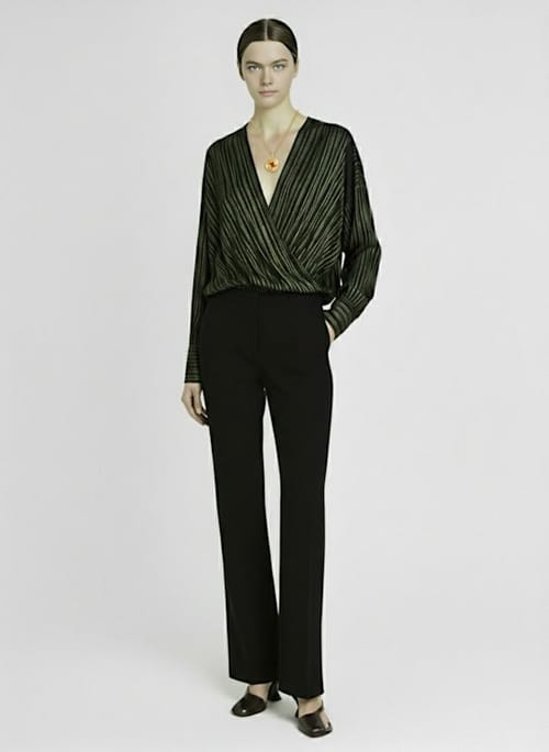 Dries Van Noten: 宽腿褶皱裤