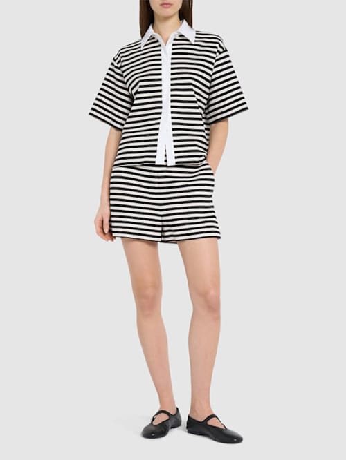 Max Mara: 高腰褶皱短裤