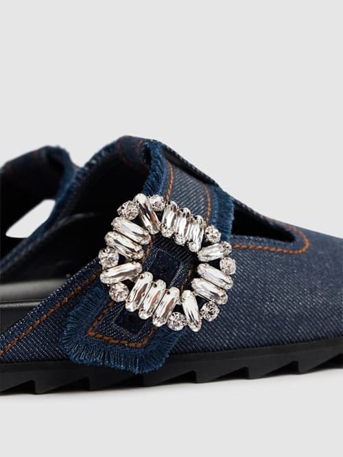 Roger Vivier: 带扣的低跟滑鞋