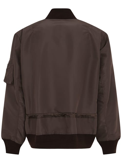 Sacai: 带罗纹领的飞行员夹克