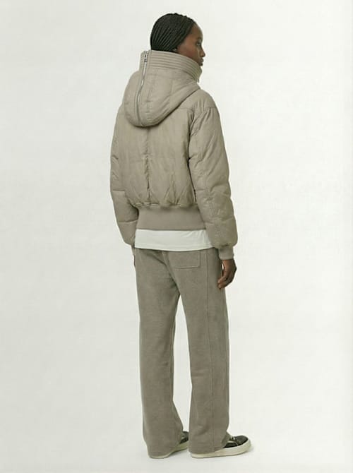 Rick Owens DRKSHDW: 短款连帽羽绒夹克