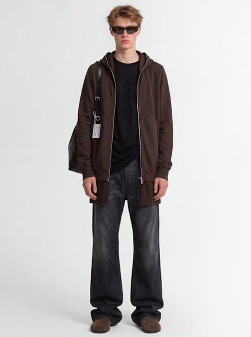Rick Owens DRKSHDW: 带拉链的连帽衫