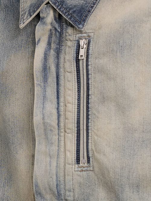 Rick Owens DRKSHDW: 休闲夹克，带可见拉链