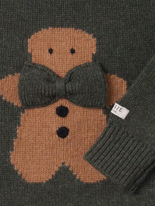 Donsje: Pullover aus Merinowolle mit Intarsie