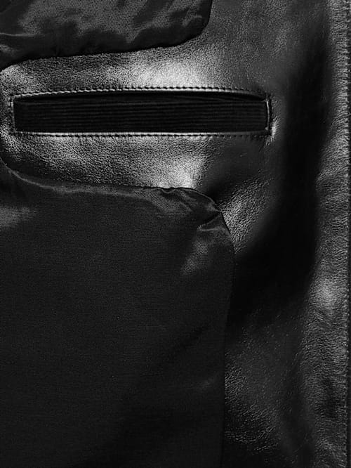 Our Legacy: Chaqueta de piel con cremallera