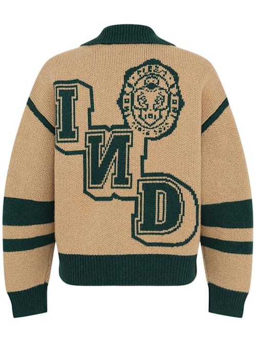 INDEE: Cardigan aus Wollmischung mit Kragen