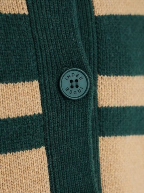 INDEE: Cardigan aus Wollmischung mit Kragen