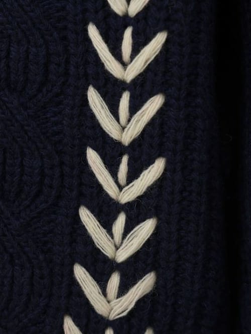 INDEE: Pullover aus Wollmischung mit Stickerei