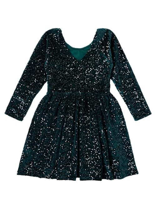 Konges Sløjd: Robe en velours à sequins