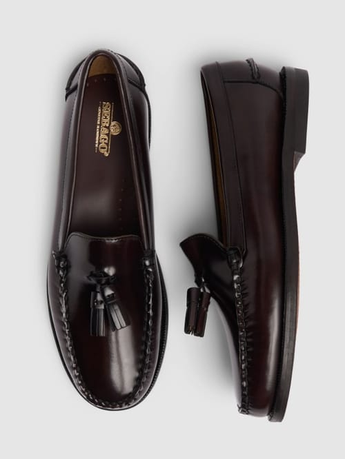 Sebago: Mocassini in pelle di vitello con nappine