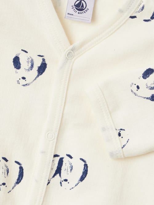 Petit Bateau: 印花棉连体衣