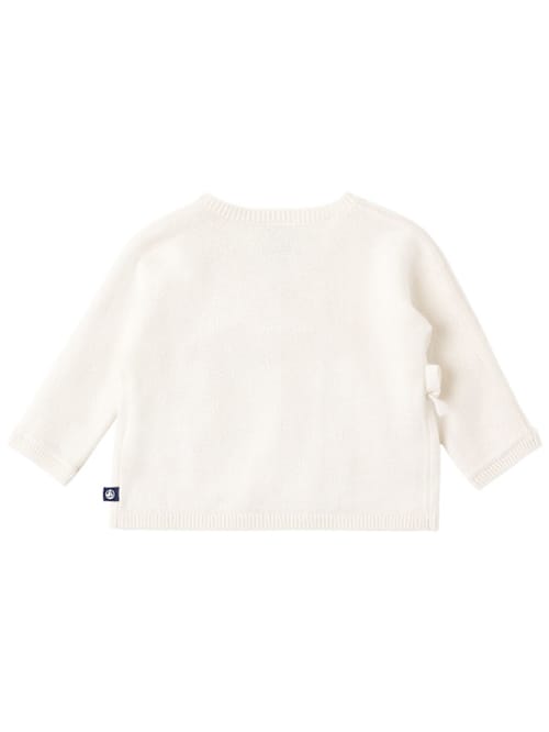 Petit Bateau: Wickelcardigan aus Ajourstrick