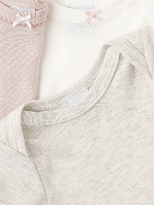 Petit Bateau: 三件装棉质连体衣