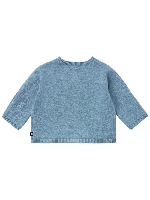 Petit Bateau: Wickelcardigan aus Wolle und Baumwolle