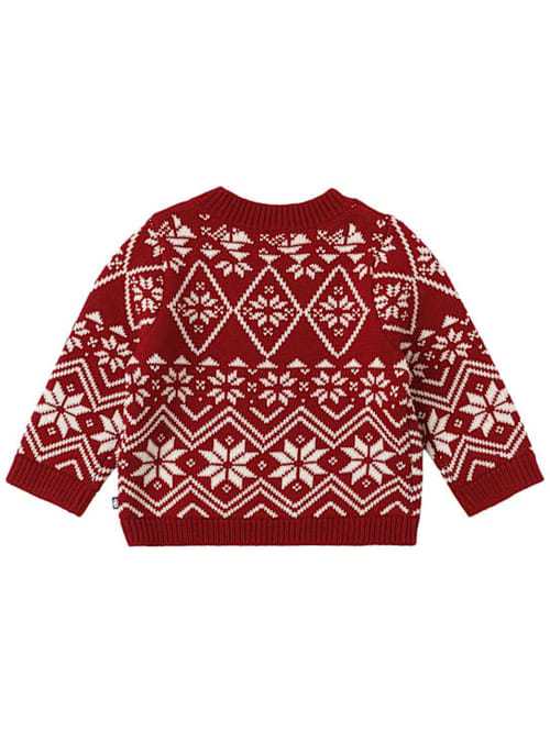 Petit Bateau: Jacquard-Pullover aus Wolle und Baumwolle